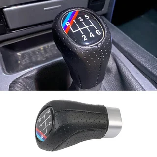 Schaltknauf für BMW 1 3 5 6 Serie E46 E53 E60 E61 E63 E81 E82 E83 E84 E87 E90 E91 E92 Auto 5/6 Gang Innenausstattung Ersatz – Detail 3