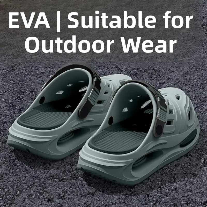 Summer Men's Outdoor Slippers Thick Bottom Anti-slip Clog Shoes Wear-resistant Smell-proof Two-way Male view 6