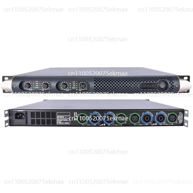 4-Channel 1U Size Class D Audio Professional Power Amplifier Sound M450