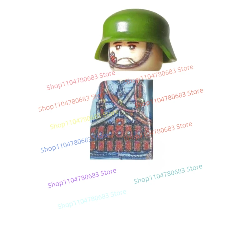 MOC 新しいドールビルディングブロック ミニドール 軍事将校 戦場おもちゃ 装飾品 組み立て式 ホリデーギフト コレクション