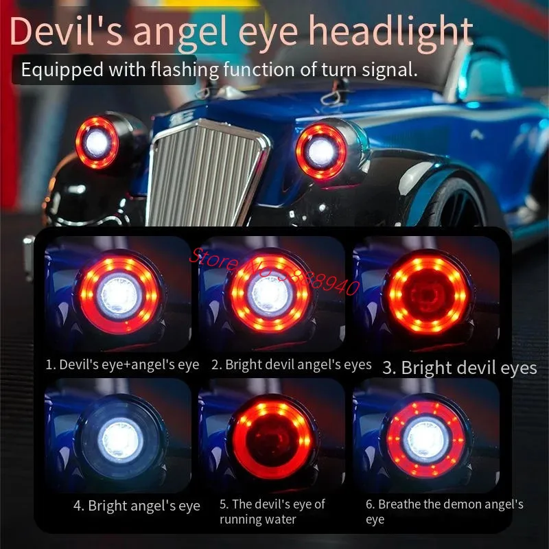 Professional Flat Racing RC Car Model 2.4G 1:16 Full Scale 4WD Variable LED Light 40KM/H Electric Remote Control High Speed Car