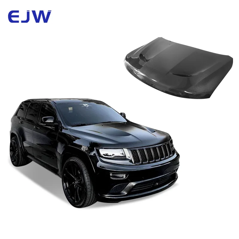 

SRT Style Carbon Fiber Engine Hood For 2011-2023 Jeep Grand Cherokee New Modification