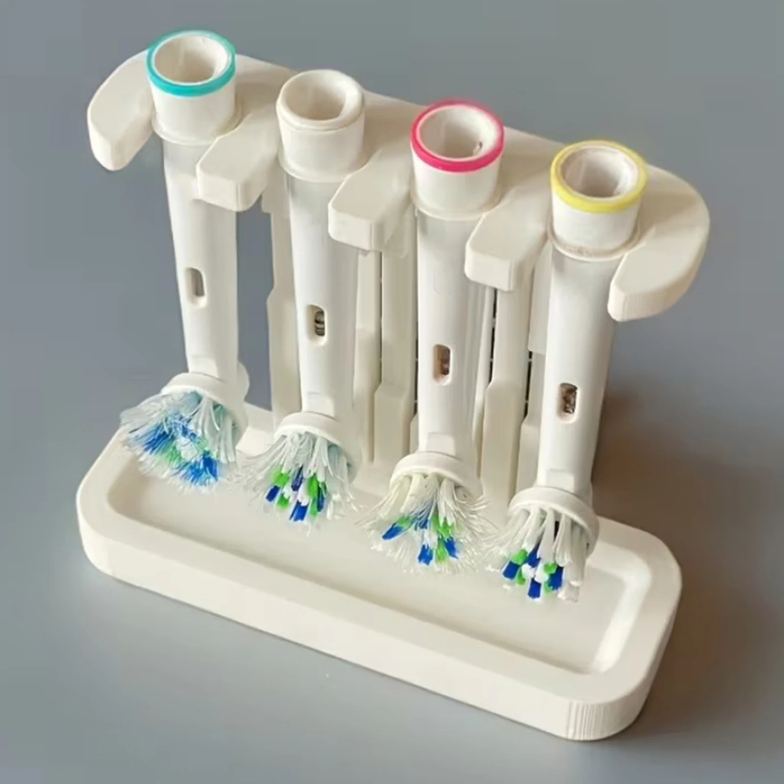 Electric Toothbrush Head Holder 3D Printed Tooth Brush Head Organizer Lightweight for Home Bathroom Shower Sink Accessories