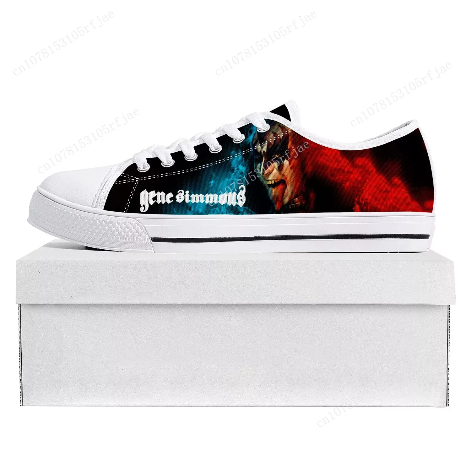 Gene Simmons Singer Low Top High Quality Sneakers Mens Womens Teenager Canvas Sneaker  Prode Casual Couple Shoes Custom Shoe