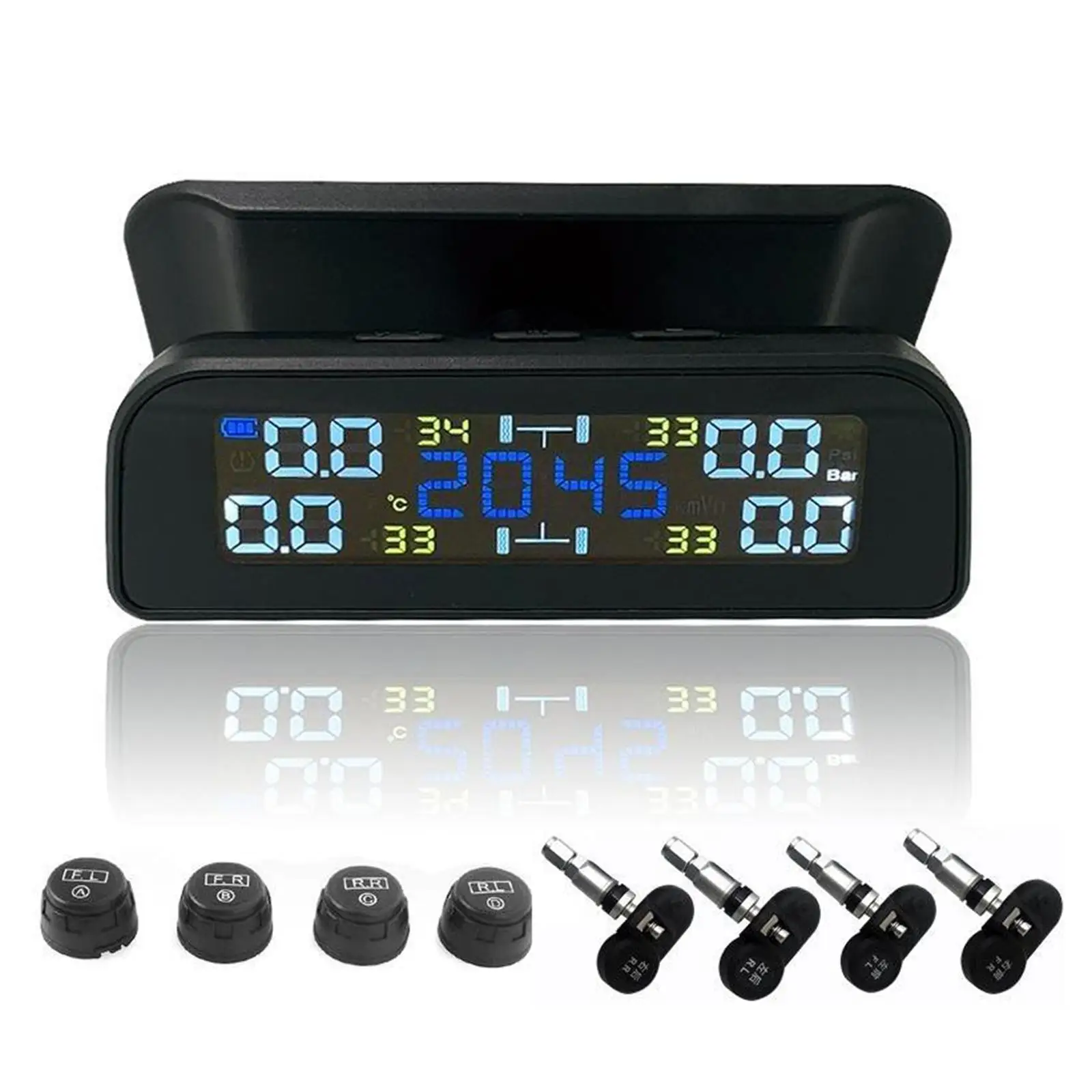 

Tyre Pressure System Auto Alarm with Temperature and Pressure