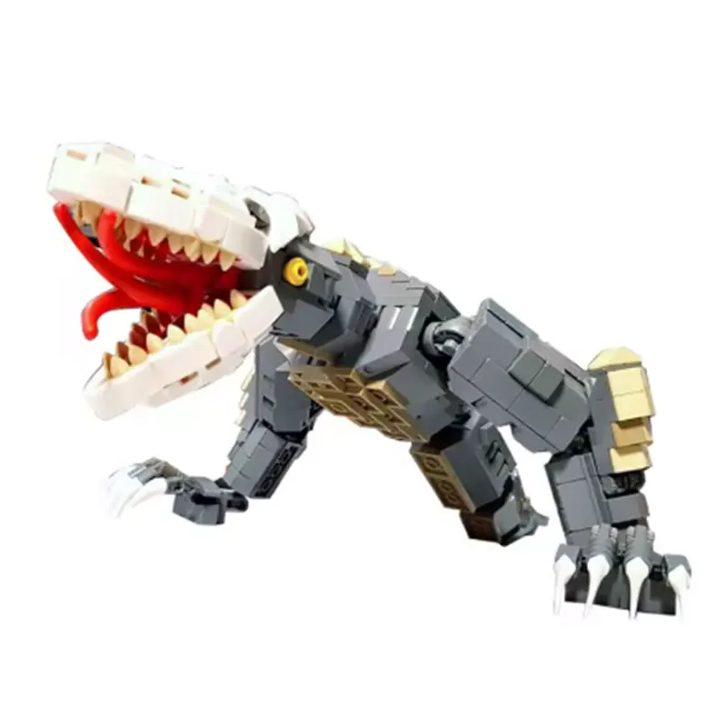 MOC Beast Jointed Reptile Monster 632pcs Small Particle Assembly Building Blocks Educational Model Toy Ornament DIY Gift