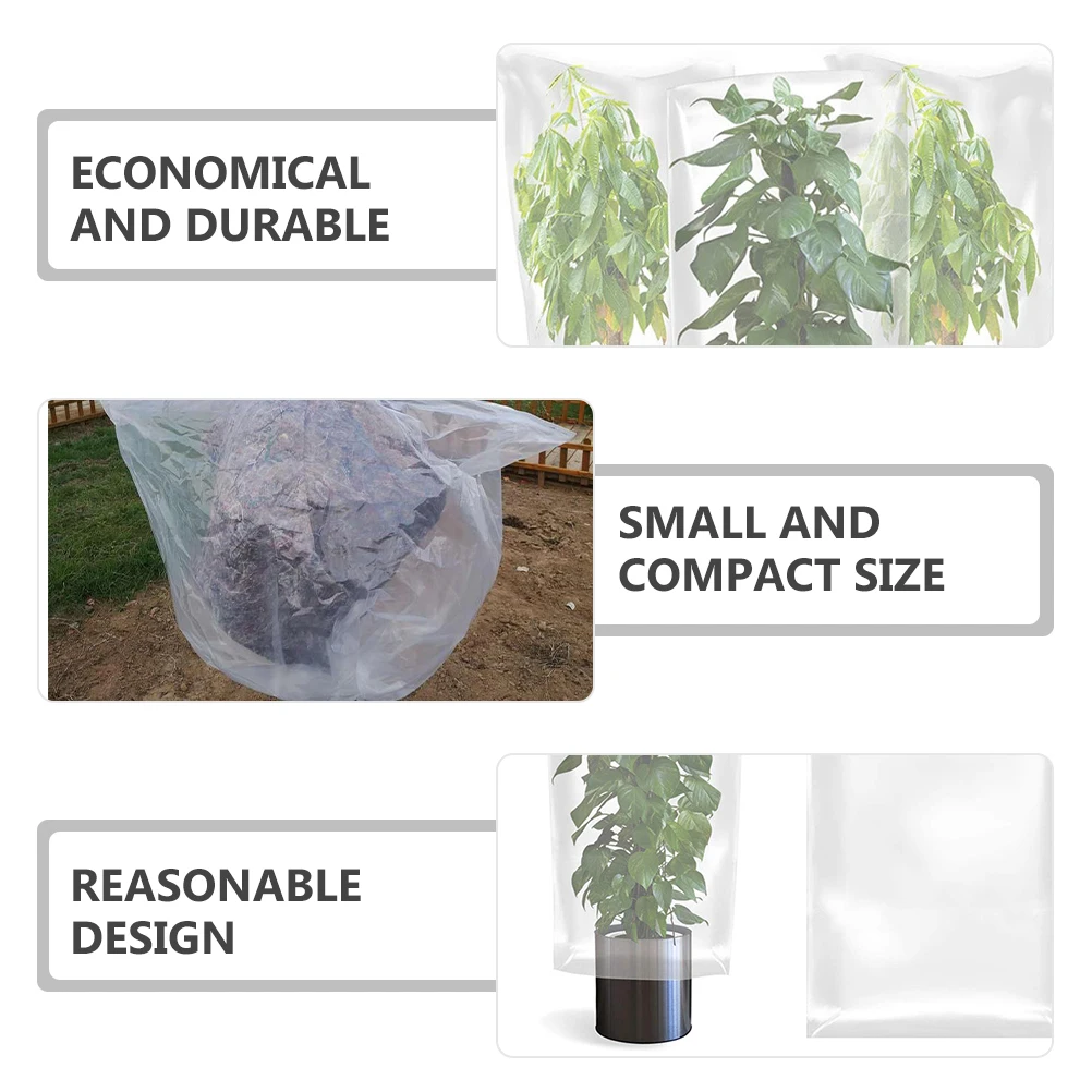 

2Pcs Winter Plant Covers Frost Protection for Trees Rose Shrubs Potted Plants Small Trees Ground Use Lightweight Durable