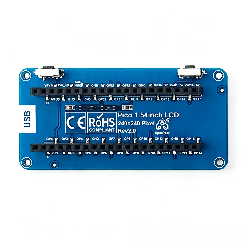 Moduł do gier Raspberry Pi Pico z 1,54-calowym wyświetlaczem LCD 240×240 IPS ST7789, płytka rozszerzająca do samodzielnego montażu konsoli do gier, kompatybilna z Pico/Pico 2/Pico 2 W — zdjęcie produktu 3