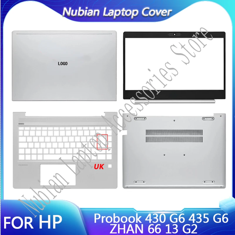 

New For HP Probook 430 G6 435 G6 ZHAN 66 13 G2 Laptop LCD Back Cover Top Case / Front Bezel / Bottom Base Cover L52012-001 Silve