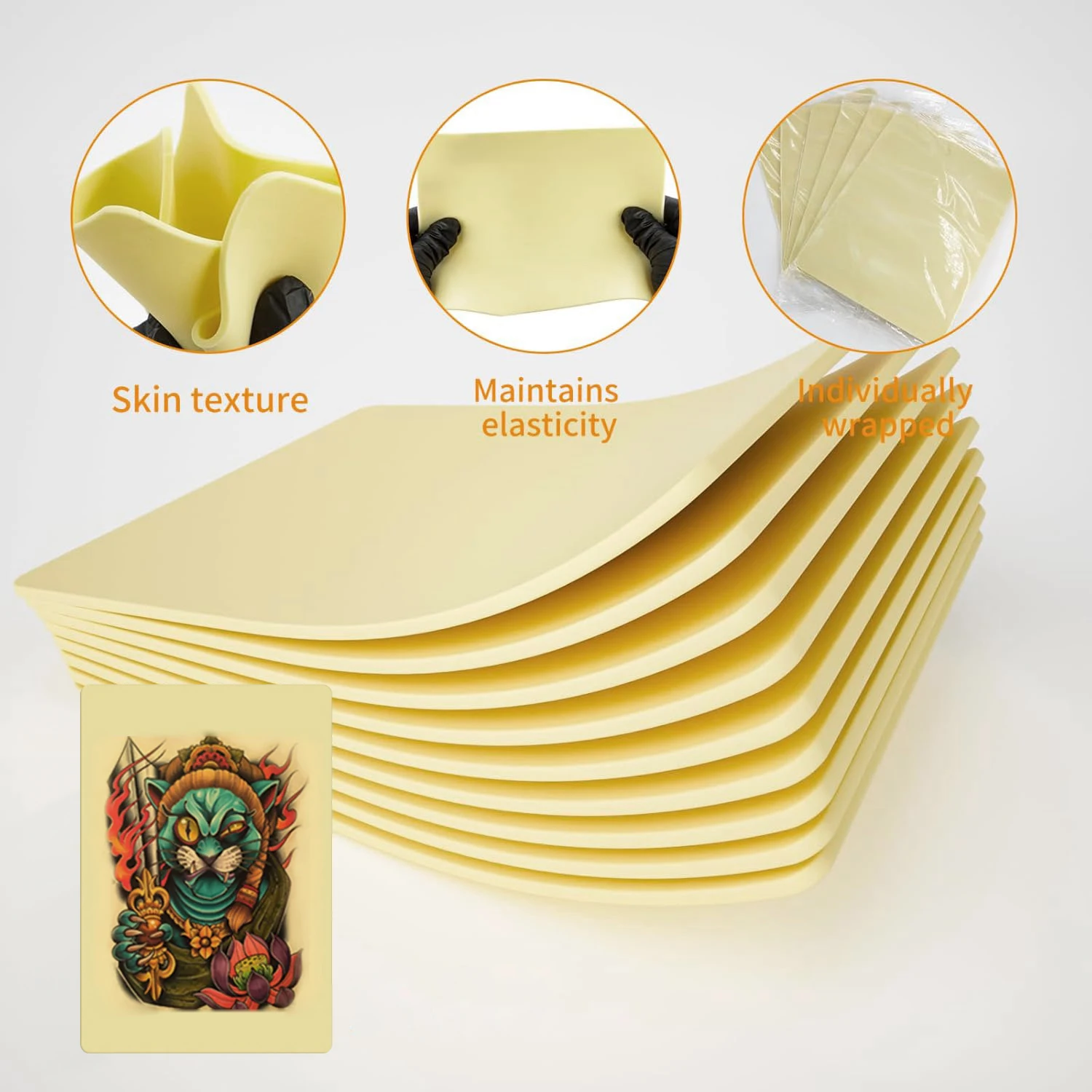 3 مللي متر سميكة فارغة الوشم ممارسة الجلد على الوجهين سيليكون الجلد وهمية لتدريب ماكياج دائم توريد الوشم التبعي #1