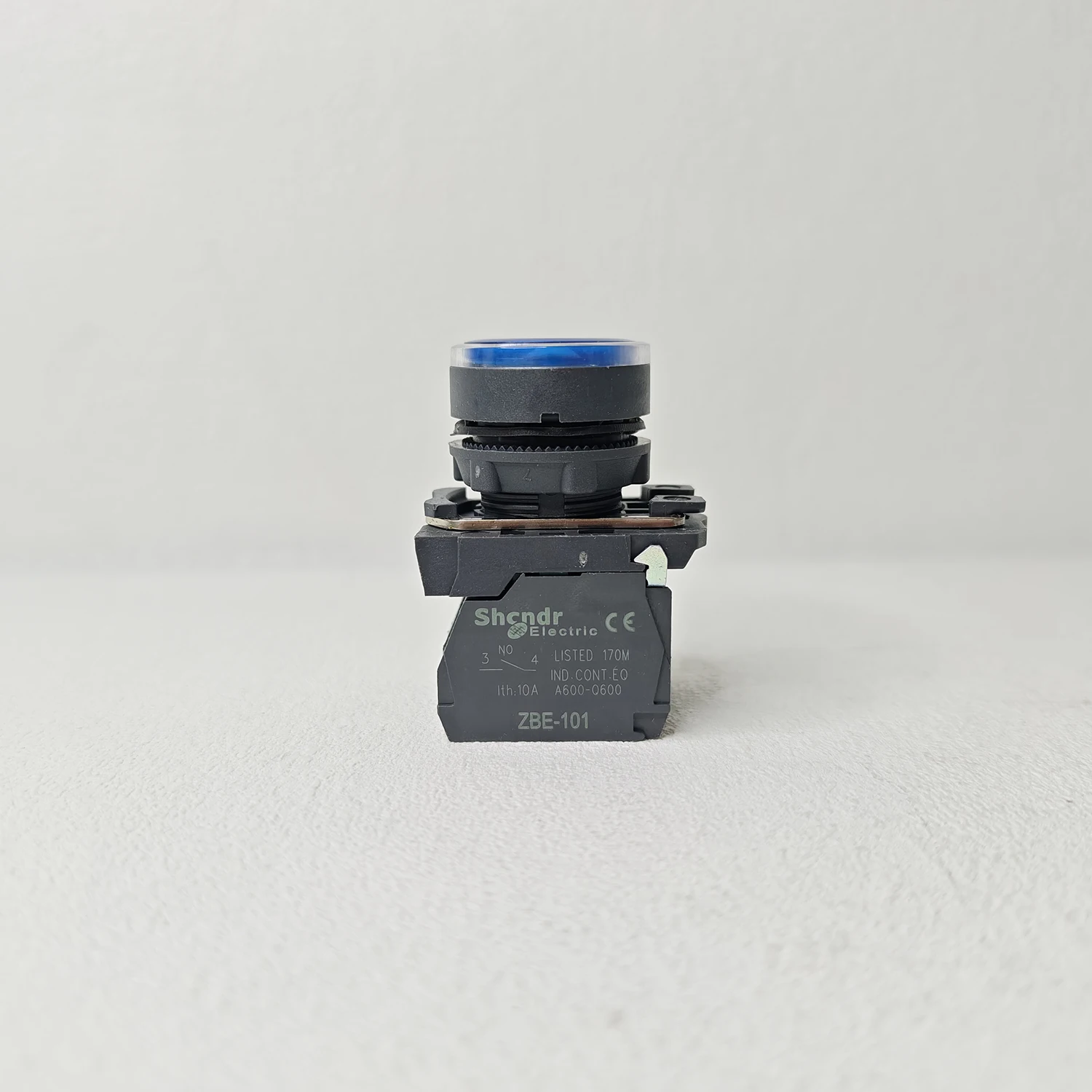 Pulsante luce blu XB5AW36B5 reset molla a testa piatta OEM