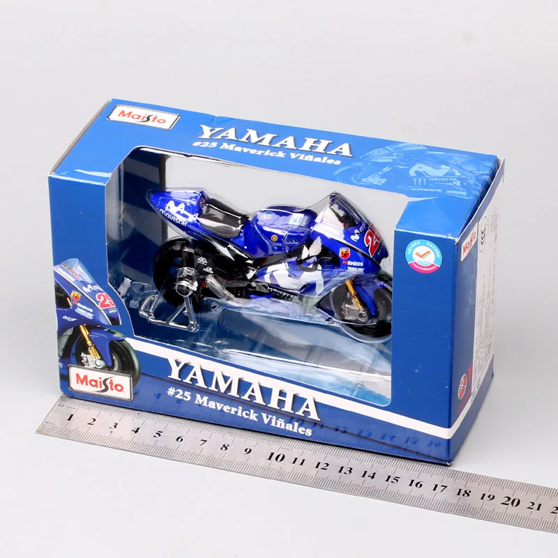 Maisto 2018 Yamaha YZR-M1 YZR M1 Rider w skali 1/18 # 25 Maverick Vinales GP Racing Model motocykla Zabawka pojazd Kolekcjonerskie