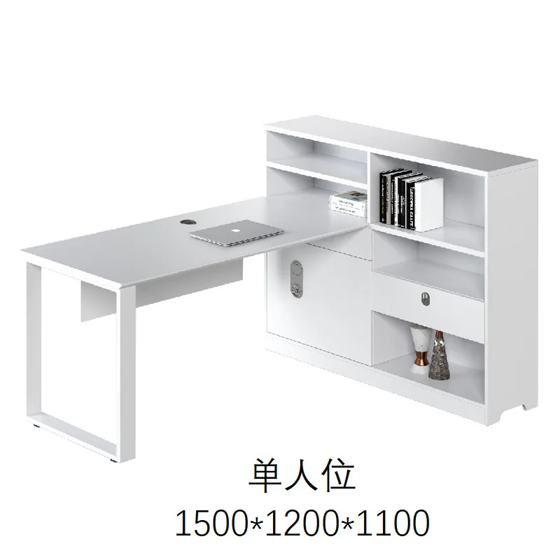 E0 Desk Sub-Combination Staff Station Desk Finance Office 4 Four Six Screen Supervisor Staff Desk