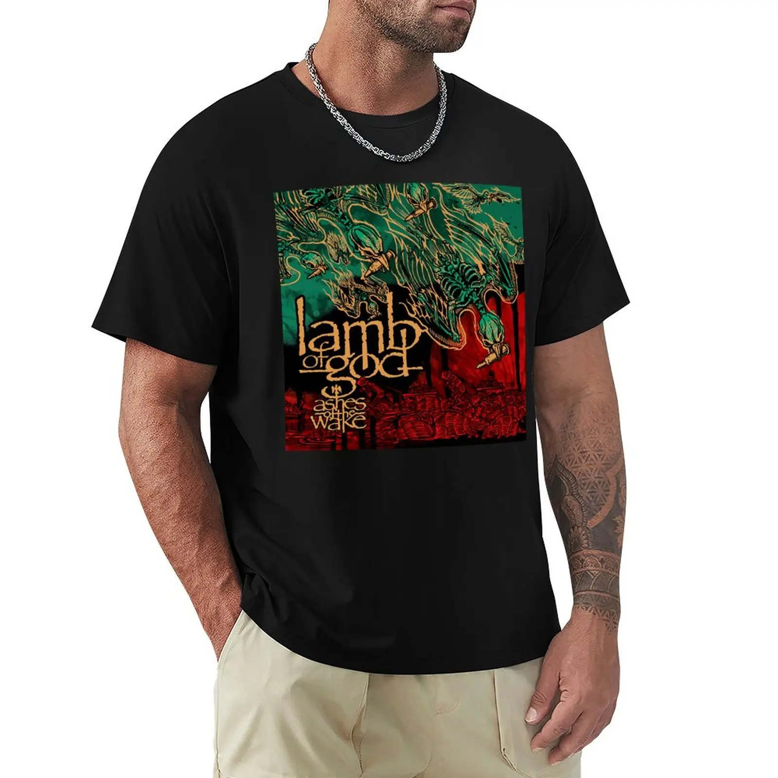 

Mens Funny Lamb Of God Gift For Everyone T-Shirt Luxury man Aesthetic clothing funny shirt cotton anime stuff men t shirts