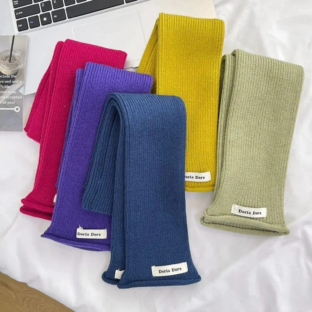 واقي المعصم الطويل على الطراز الكوري محبوك بأكمام دافئة فتحة بلون سادة وأكمام طويلة بدون أصابع Y2k أغطية أذرع تبريد مرنة دافئة JK #4
