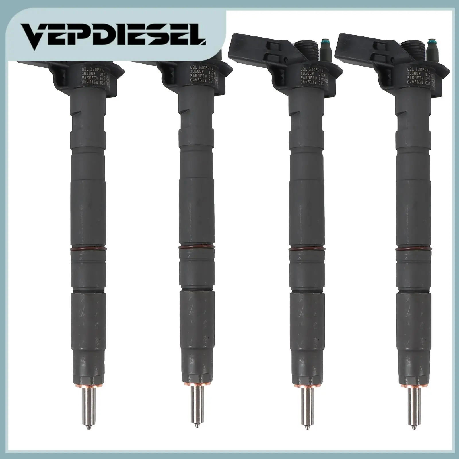 

4 PCS Diesel Fuel Injectors 03L130277A For 2005-2012 VW Beetle GTI Golf Jetta R32 Rabbit Audi A3 2.0 TDI Car Engine Replace Part