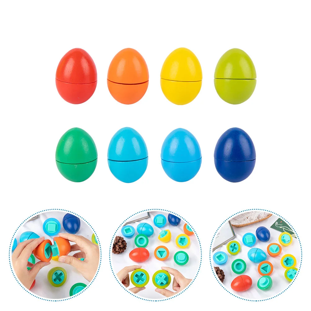 Color Matching Toys Egg Sorter Game Fun Children's Kids Educational Wooden Toddler