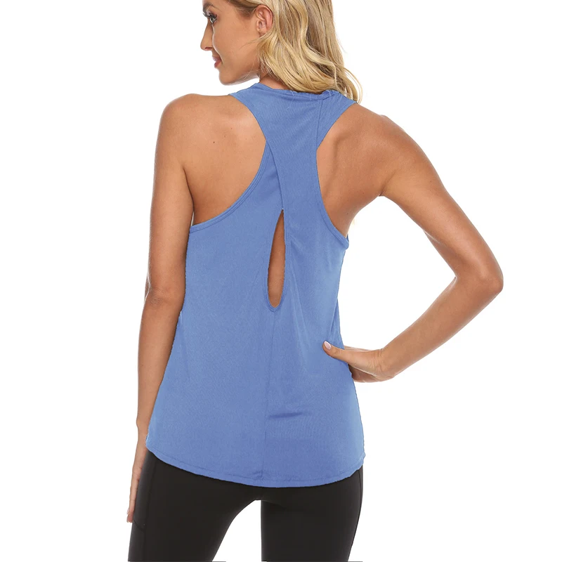 Sleeveless Top Activewear Athletic Yoga Vest s Open Back Yoga Tank Tops Stretch Sexy Blouse Sport Fitness Tank Tops