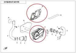 Left Engine Side Cover and  cover seat Suit For CF850/CF1000 ATV Code is 9AWV-000101-2E01/9AWA-000101/9AWA-000102