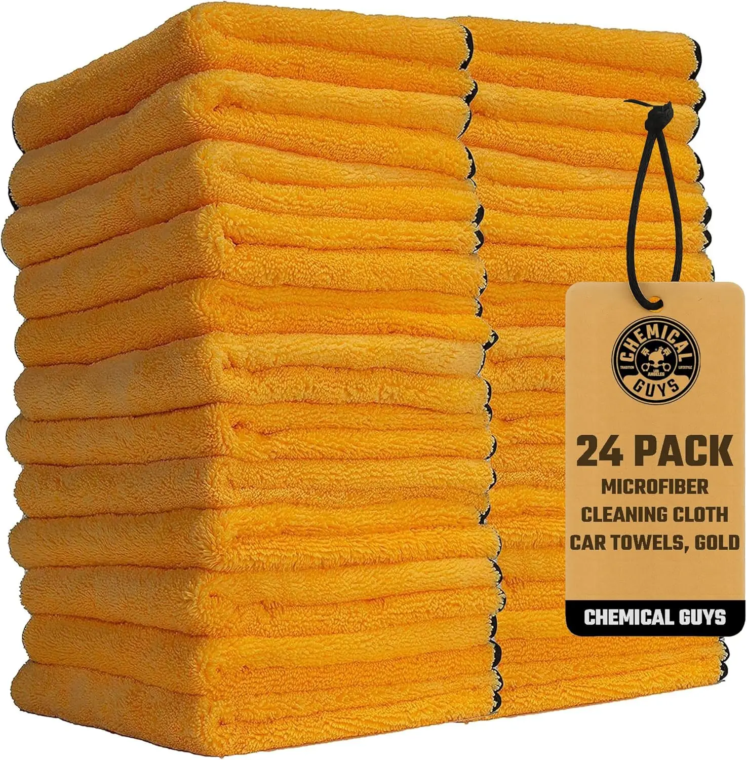 

Premium Microfiber Towels for Cars, Trucks & Motorcycles - Ultra-Soft, Scratch-Free Detailing Cloths, 16x16 Inches, 24 Pack