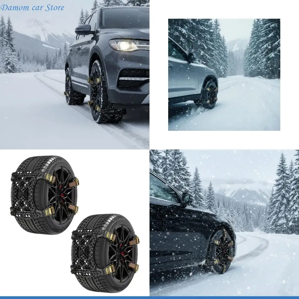 

A2UC Прочные противоскользящие снежные кандалы для автомобилей SUV Постоянного использования Непроницаемая резиновая ручка