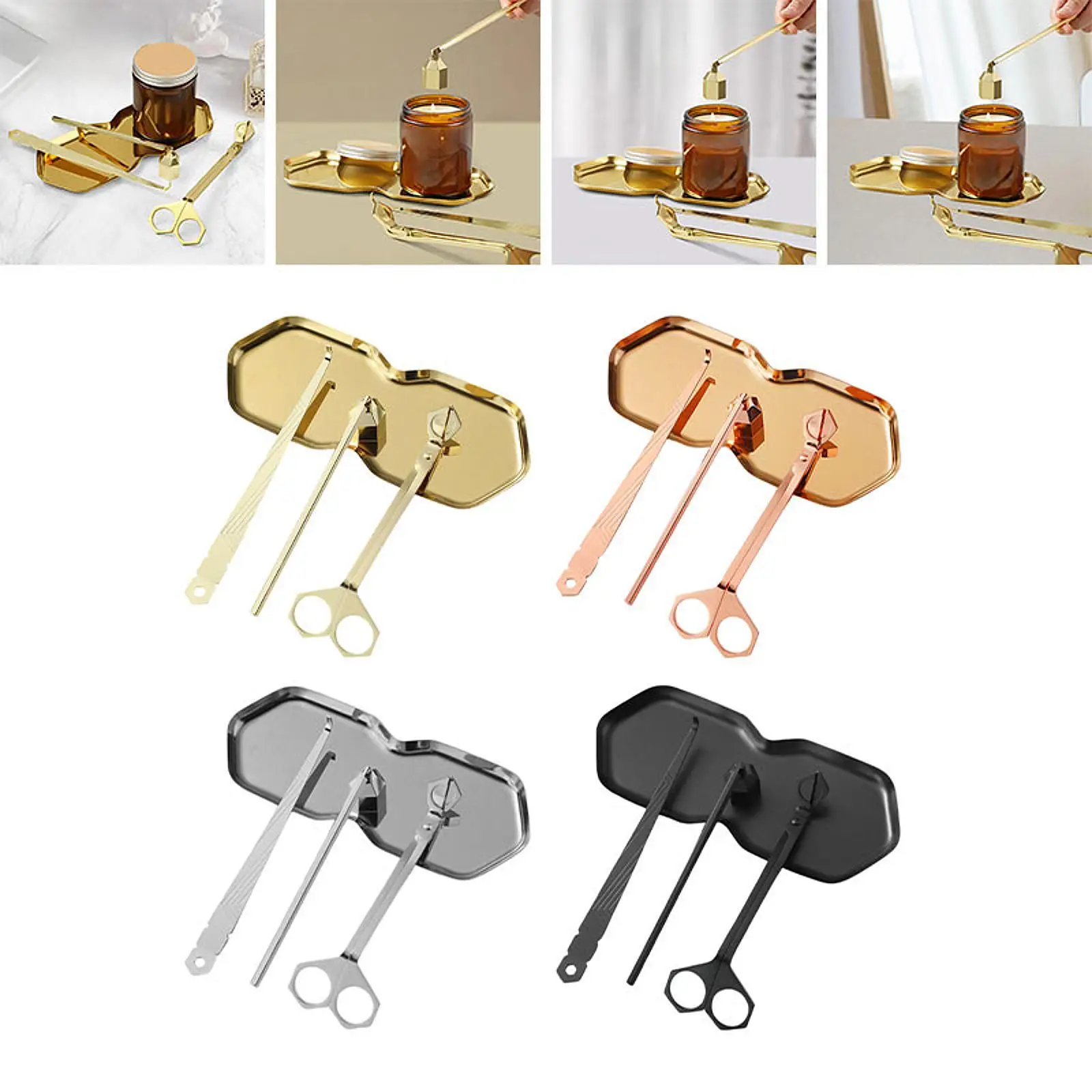 

Набор инструментов для ухода за свечами 4 в 1, многоразовые, стабильные, универсальные, профессиональные