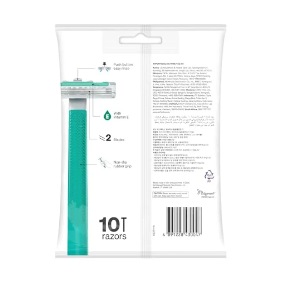 Schick Exacta2 Sensitive Disposable Razor, 10 Count 1Pack