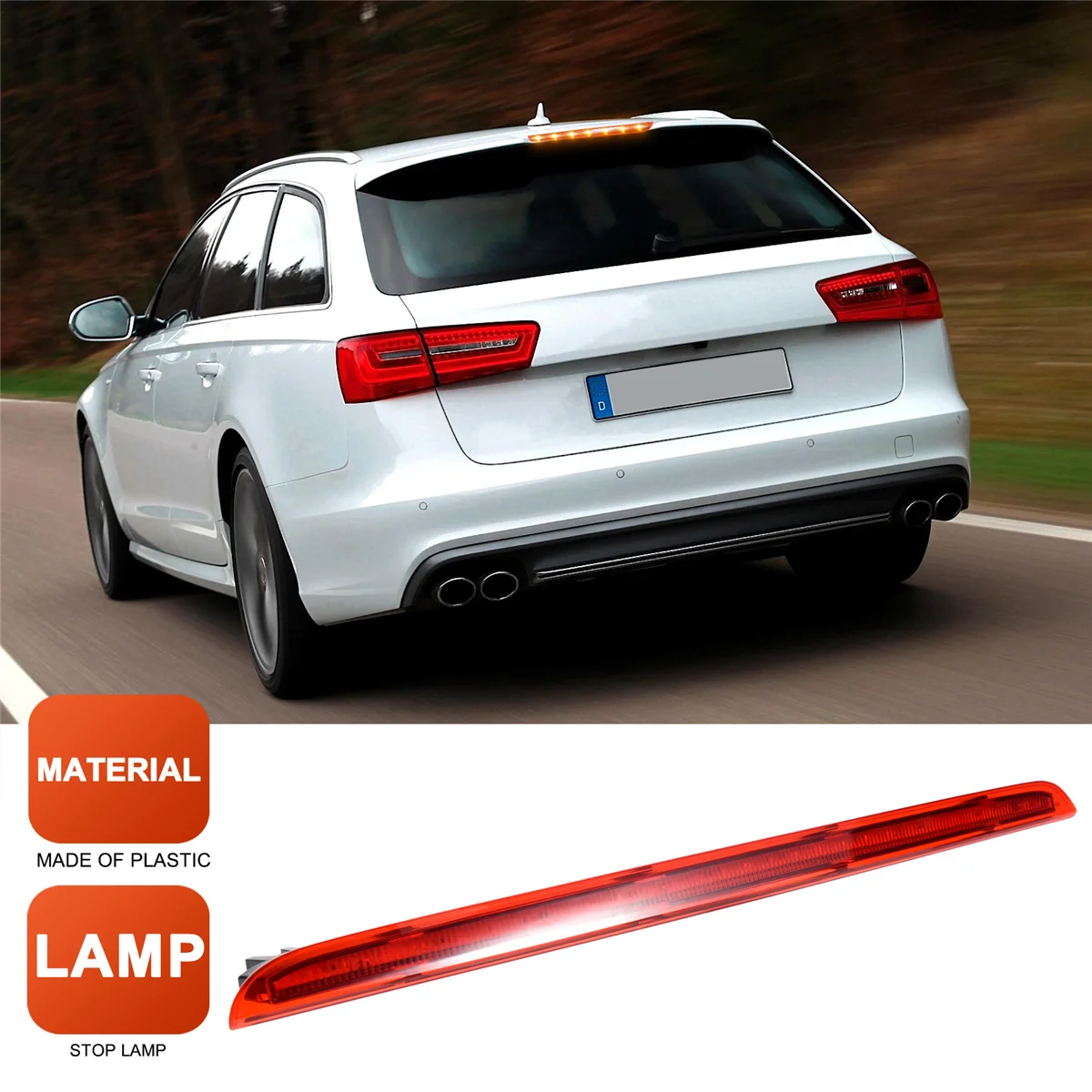 Hot Audi A6 AVANT S6 C6 2005-2011 3Rd Third Brake Light LED Stop Lamp Assembly 4F9945097