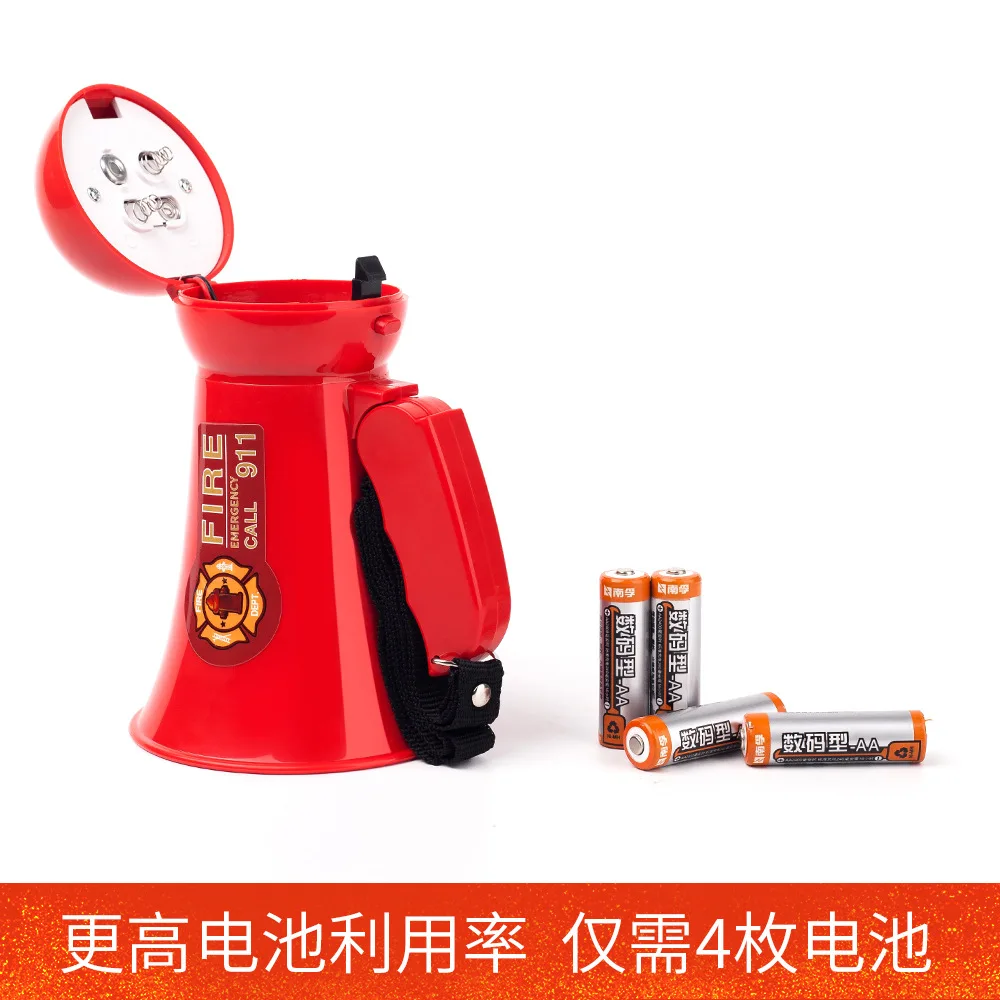 Mini Speaker Firefighter Toy Small Horn Foldable Megaphone Fan Shouting Horn