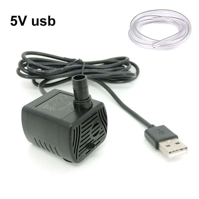 

5V USB Water Pump Mini DIY Aquarium Filter Low Noise Brushless Motor Pump Accessories Submersible Water Cycle for Pet K