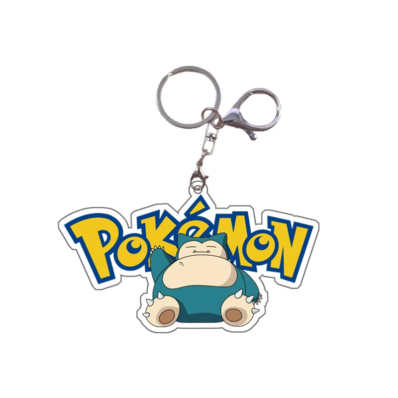 Pokemon Keychain New Anime Peripheral Bulbasaur Squirtle Mewtwo Student Card Set Pendant Diy Acrylic Accessories Toy Gift