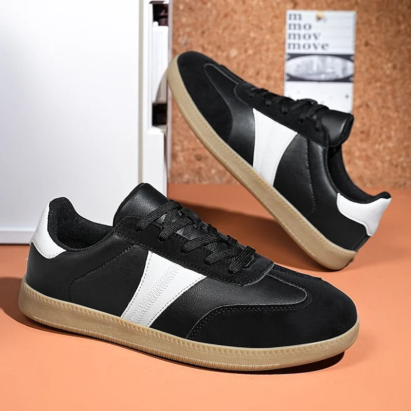 

German training couples leather breathable retro white shoes fashionable and versatile soft sole comfortable sports casual shoes