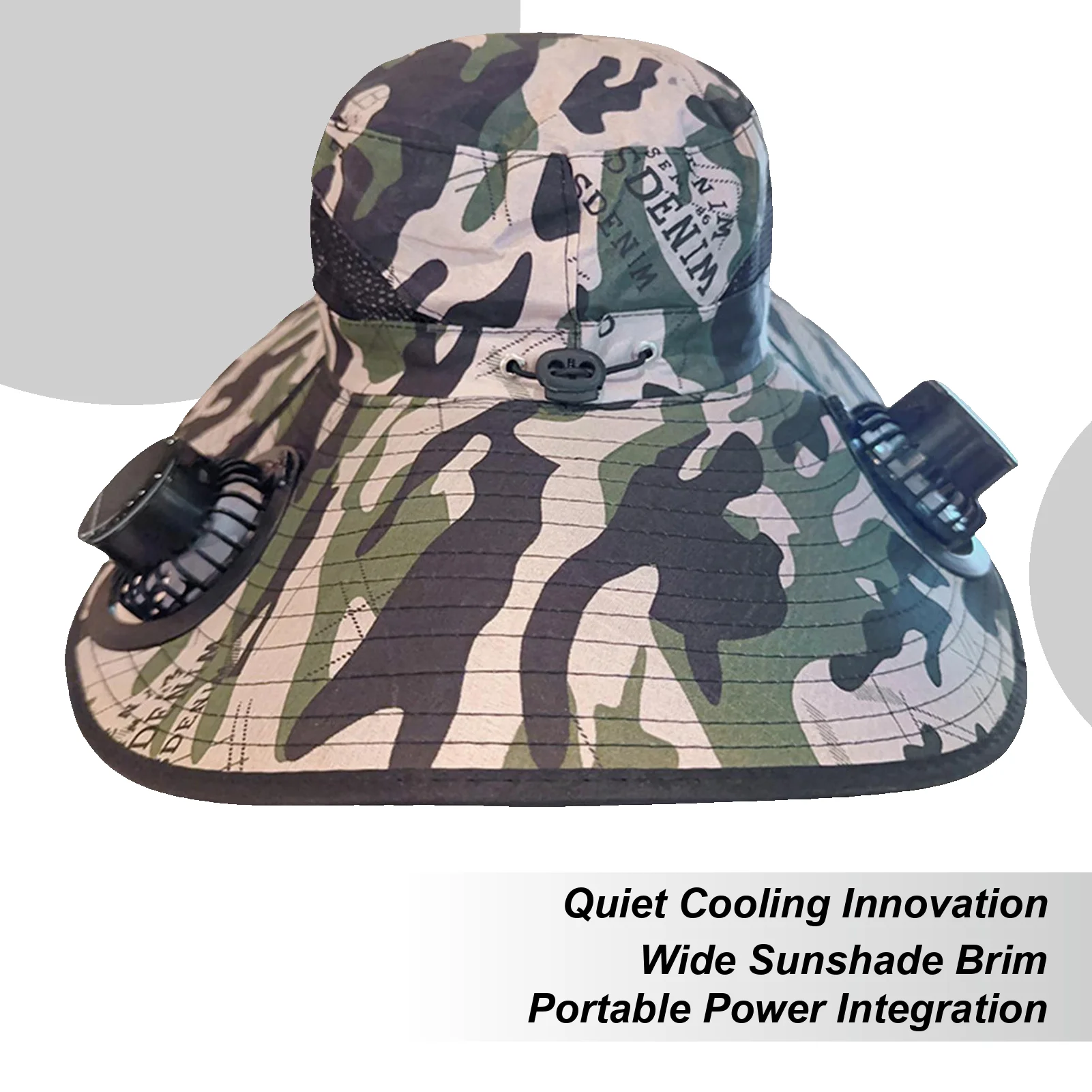 

Hat With Fans Solar Power Wide Brim Solar Powered Fan Outdoor Sun Hat Portable Fishing Accessories Cooling UV Protection Safari