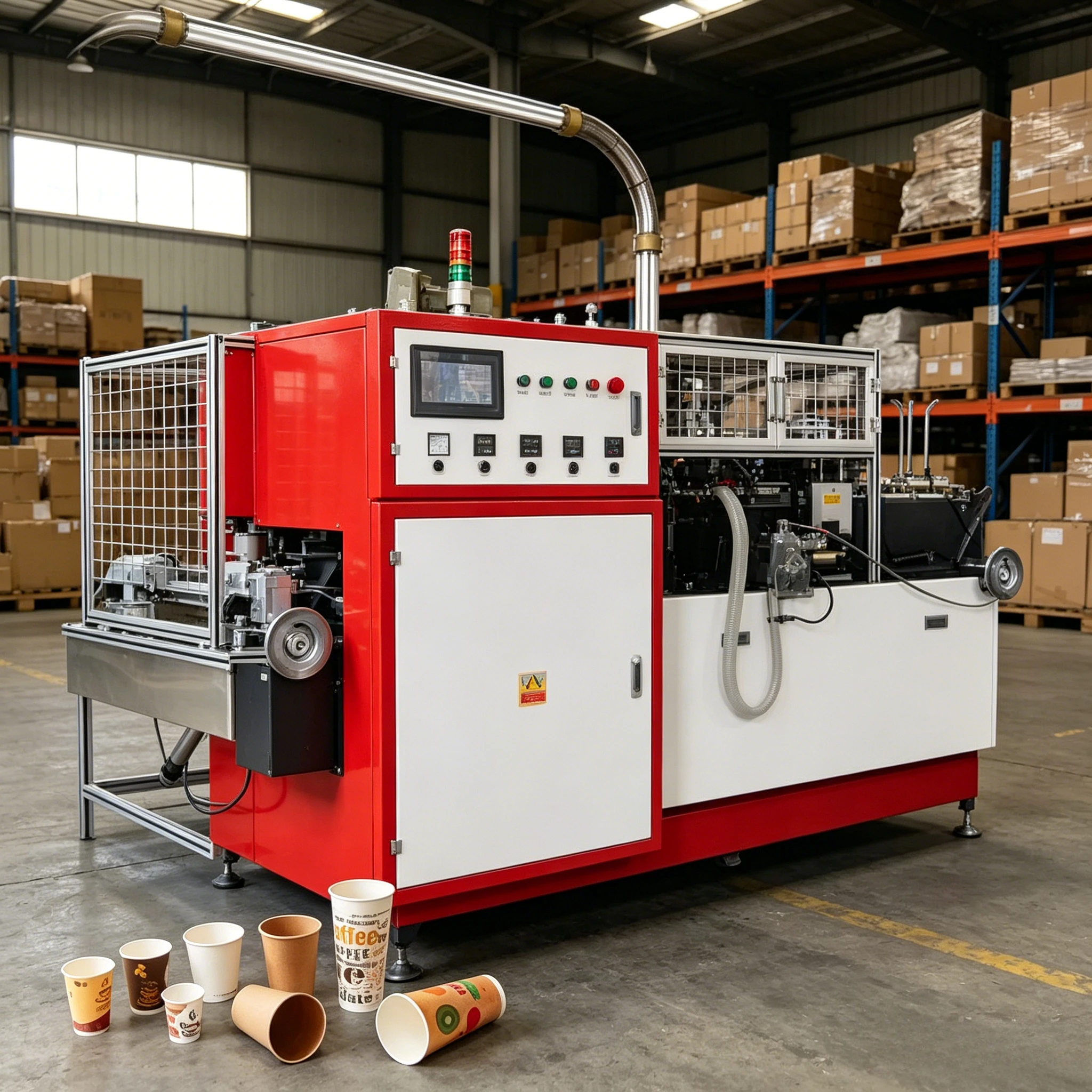 Automatic Paper Cup Machine Stable Performance Medium Speed Machinery for Customized Cup Sizes