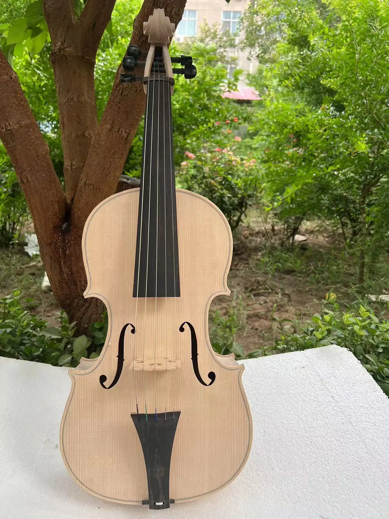 Hand made big Thicker rib 5 string viola 18