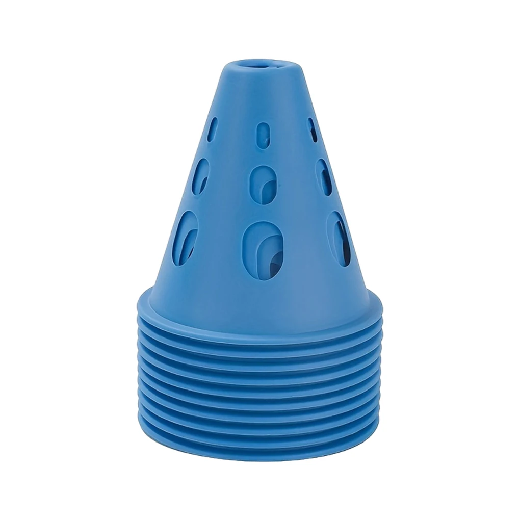 10pcs/lot Colorful Skate Pile Cup Windproof Roller Skating Cone Agility Training Marker Slalom Skateboard Marking Cones