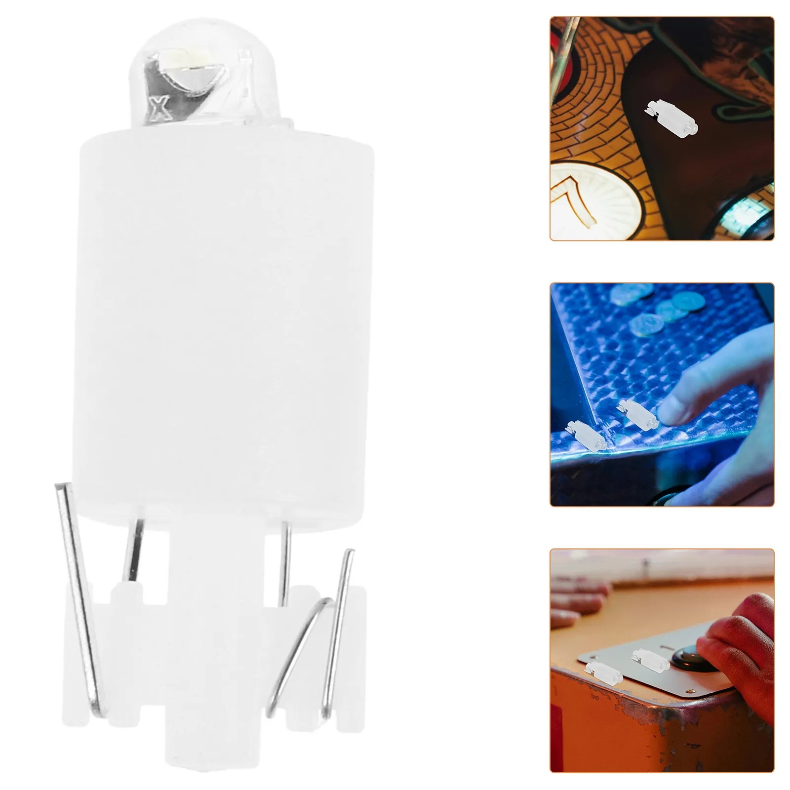 

20 шт. 12В белых светодиодных лампочек для аркадных автоматов, легкая установка, для кнопок с подсветкой, запчасти для игровых автоматов, миниатюрные светодиоды