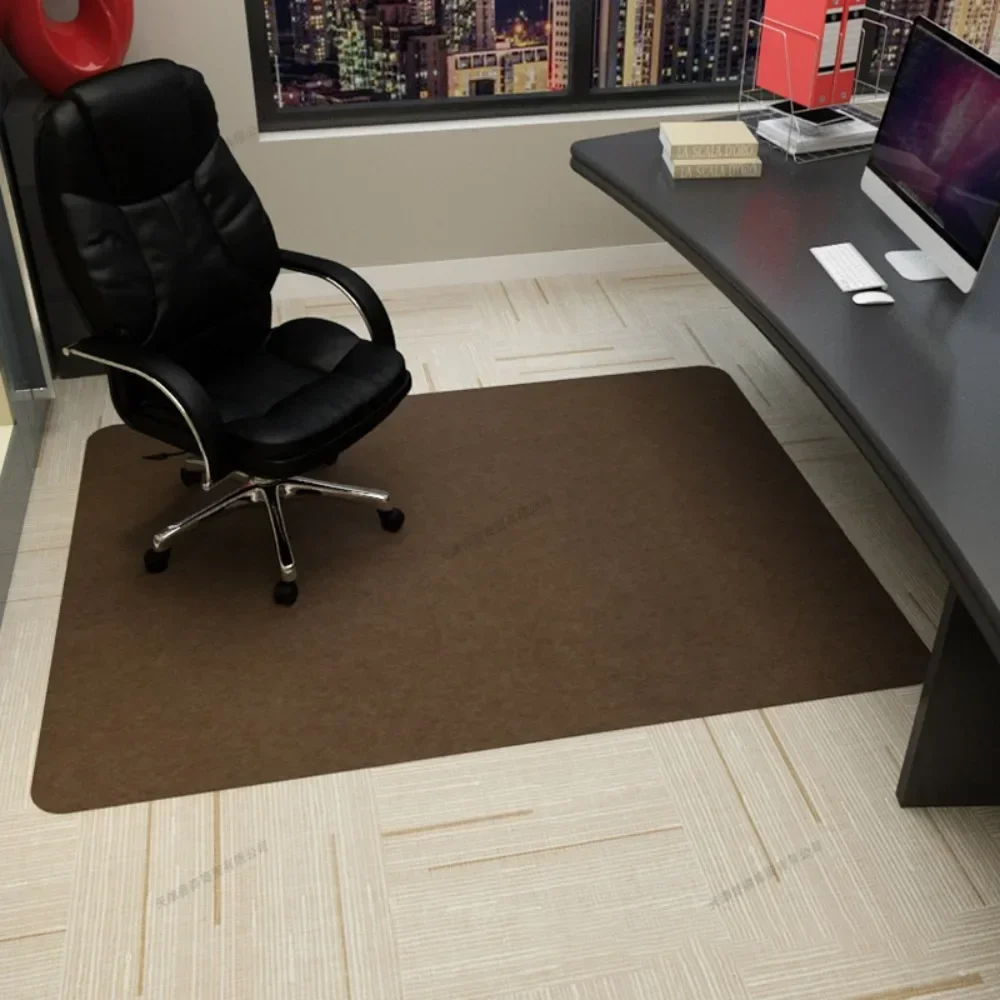 140x160cm Office Rolling Chair Mat Computer Gaming Chair Mat Bedroom Living Room Area Rug Office Swivel Anti-Slip Chair Carpet