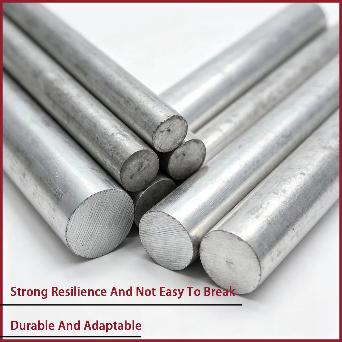 High purity zinc solid round rod with a diameter of 2mm-120mm is used for metallurgical melting, electronic components, etc