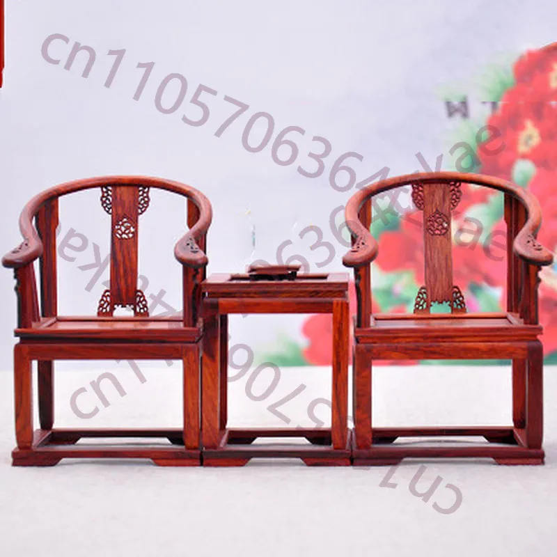 

Dollhouse Miniature Furniture Antique Furniture Mahogany Chair Scene Decoration
