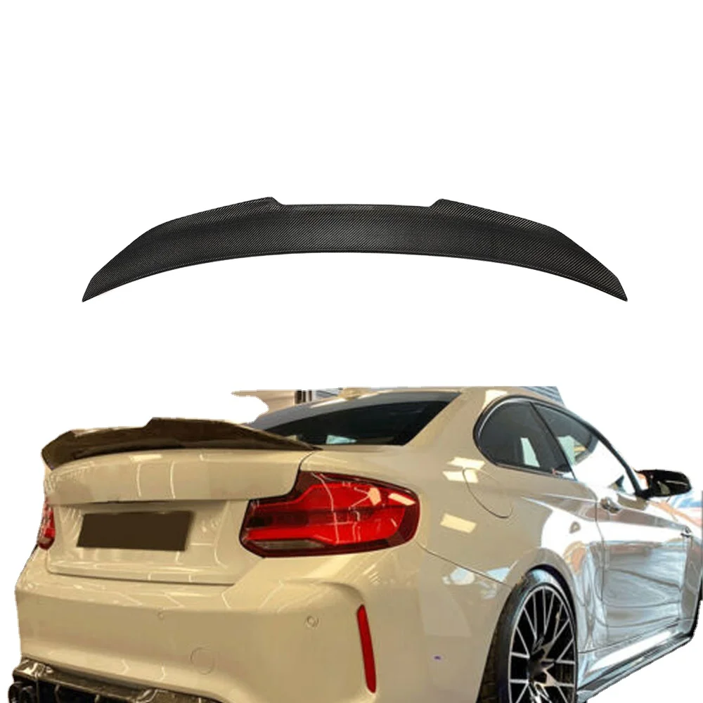 Real Carbon Rear Trunk Lip Spoiler Wing for BMW 2 Series F22 F87 M2 Coupe 2014UP