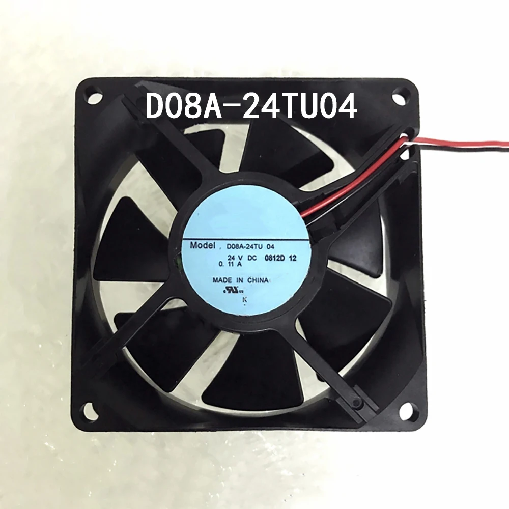Server 80X80X25mm D08A-24TU 04 radiator  24VDC 0.11A Silent Case Cooling Fan