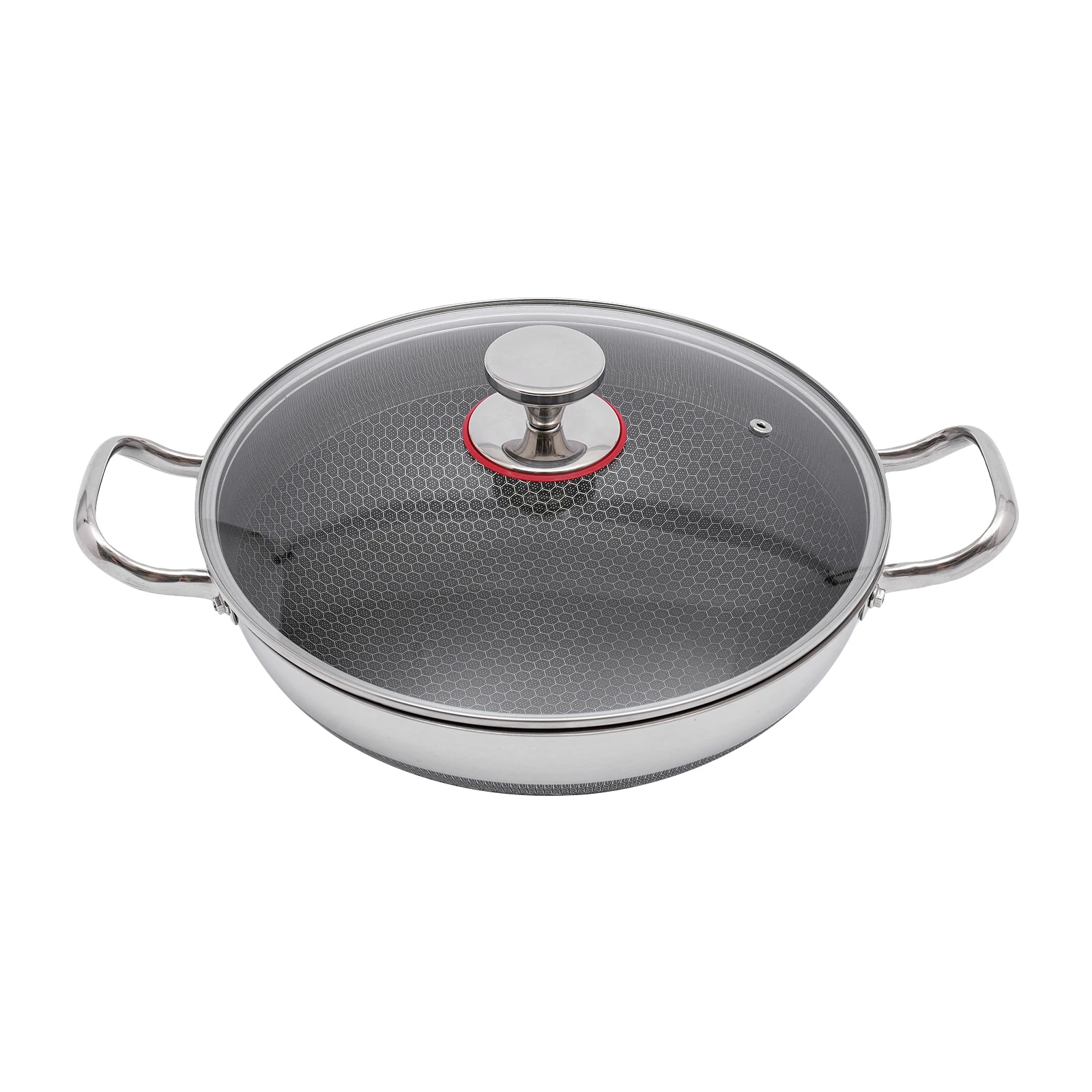 

Stainless Steel Non-Stick Pan Pfas Pfoa Free Spiral Pattern Easy To Clean Suitable For Induction Gas Electric Hobs