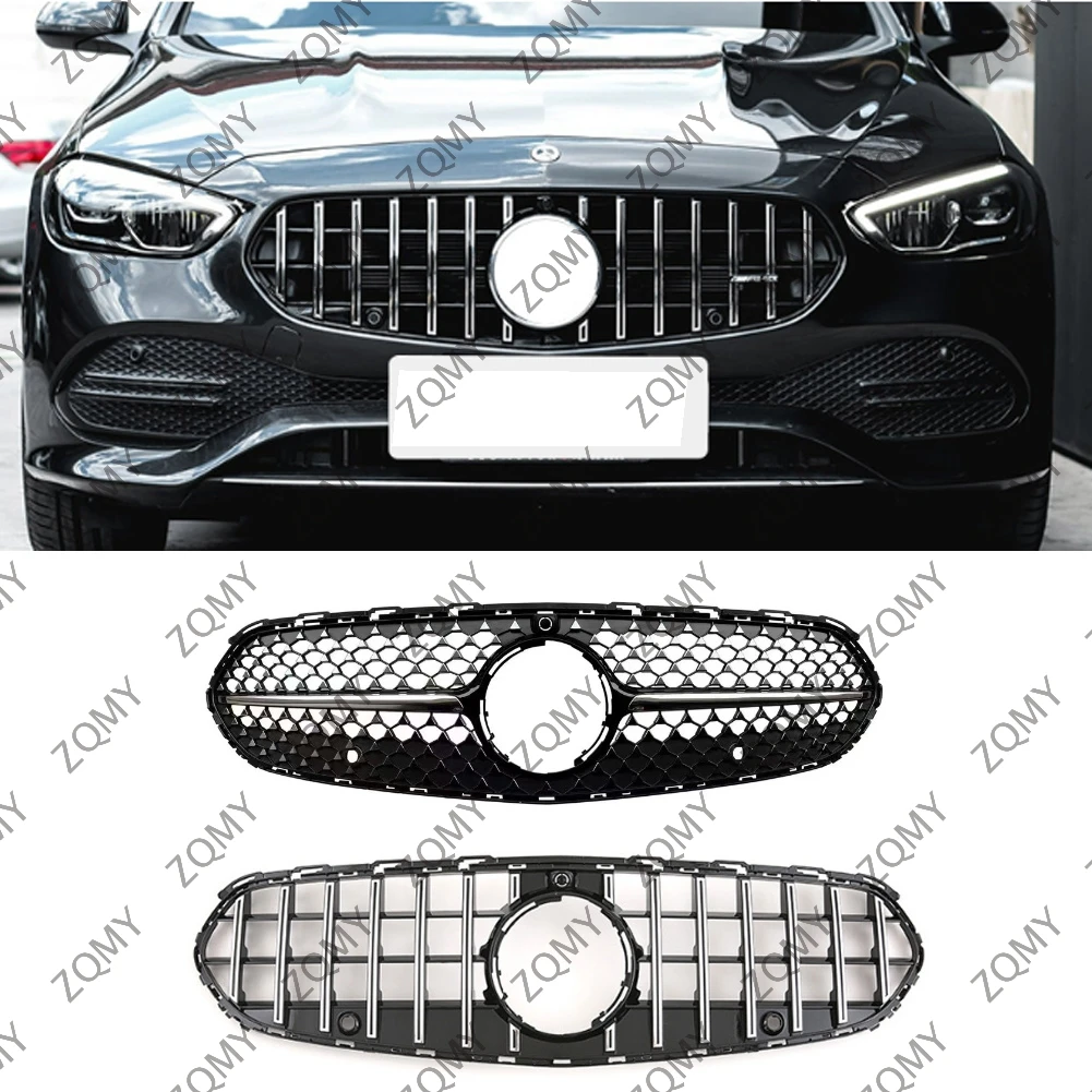 Front Bumper Grille Centre Radiator Grid Grill For Mercedes-Benz C Class W206 Business Edition 2022 2023 2024+