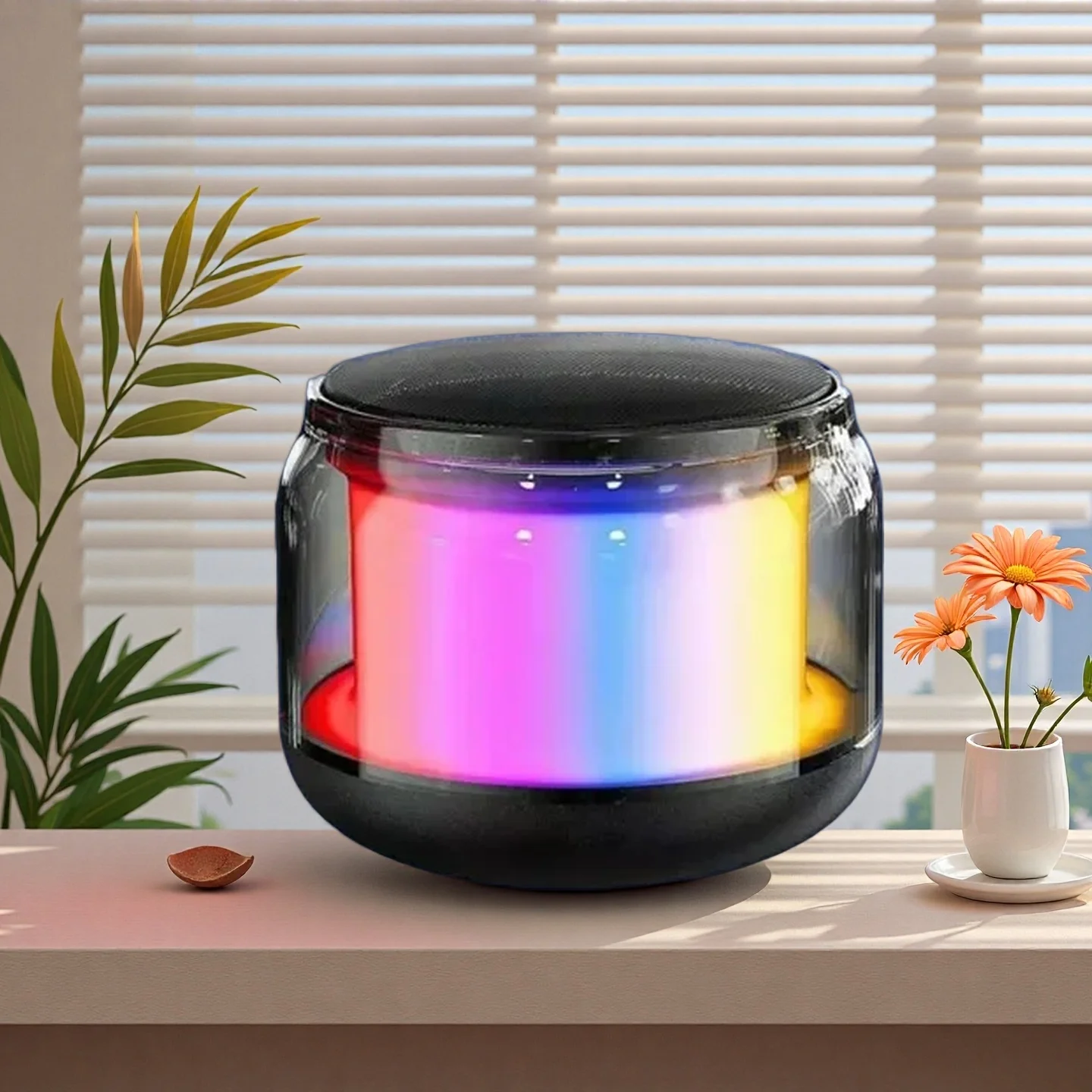 

Wireless Bluetooth Speaker Portable Small Steel Gun Metal Heavy Stereo Surround Subwoofer Outdoor Mini Bluetooth Small Speaker