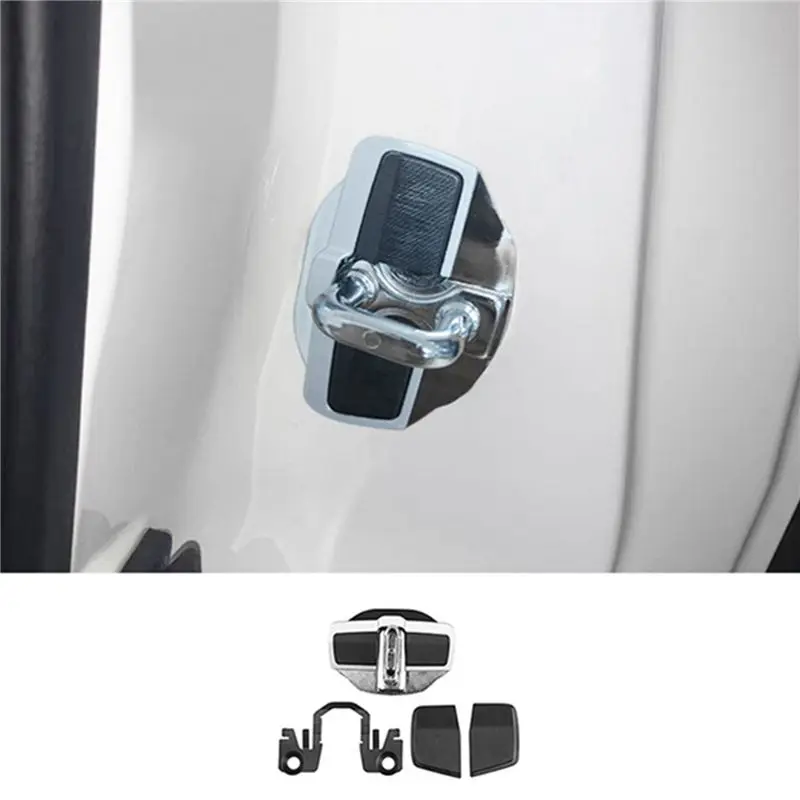 AB56-12 Sets TRD Door Stabilizer Door Lock Protector Latches Stopper Covers For Nissan E12 E13 C27 C28