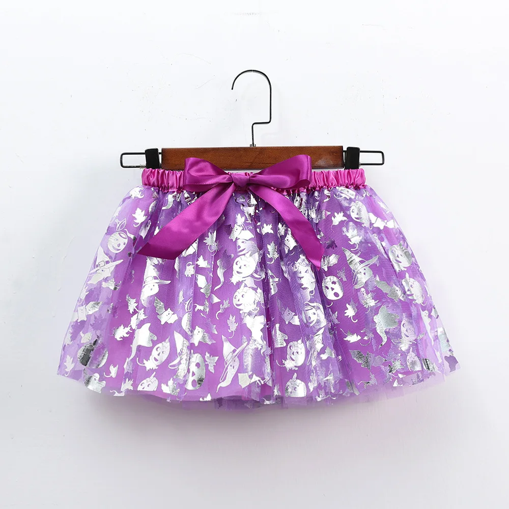 Mädchen Tutu Rock Kinder Ballett Prinzessin Pettis kirt flauschige Tüll Röcke schöne Ballkleid Halloween Kürbis Kinder Kleidung Baby – Detail 14