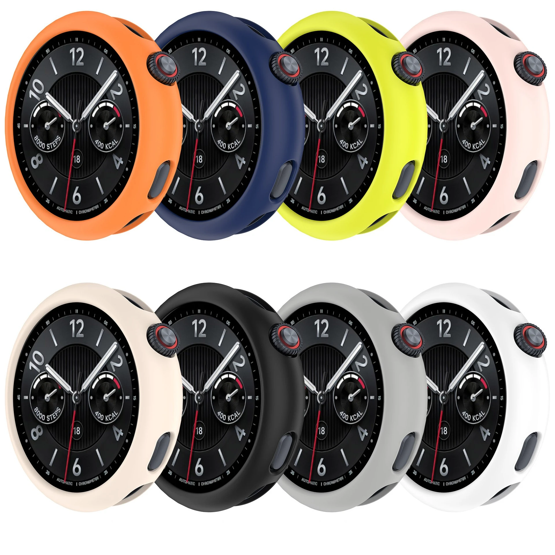 ソフトラバー時計ケーススーツ Vivo Watch 5/IQOO Watch 5 防水シリコン保護時計カバー