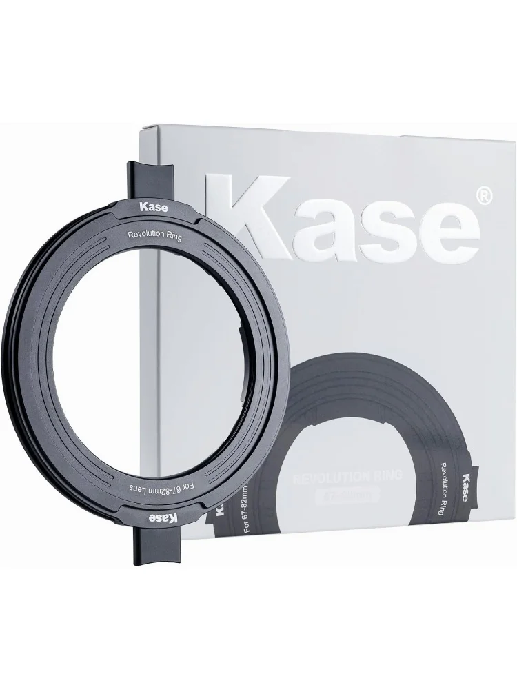 Kase Revolution Ring Variable 67-82mm Step-Up Filter Adapter Ring for 67/72/77/82mm Lens