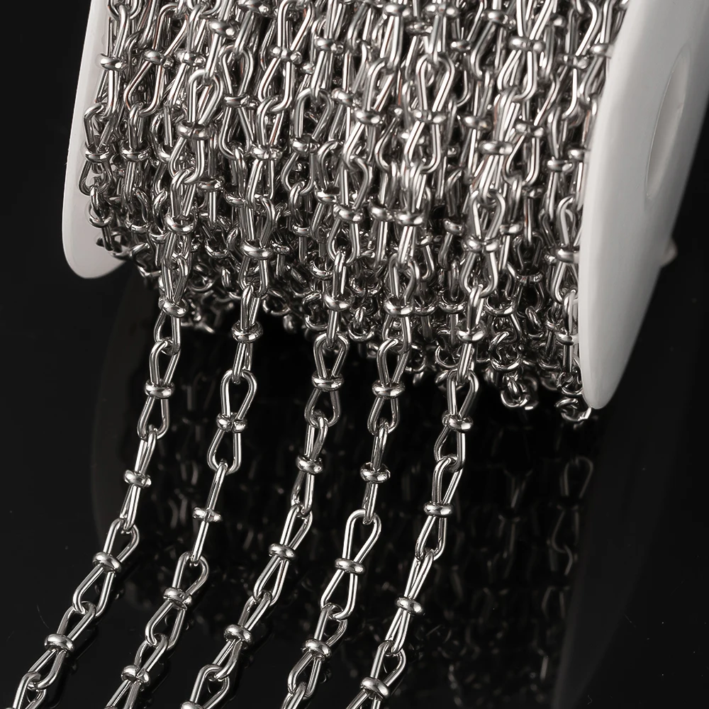1 Meter Edelstahlkabel Hip-Hop-Ketten für DIY handgefertigte Halsketten, Armbänder, Schmuckherstellung, Zubehör, Material – Detail 3